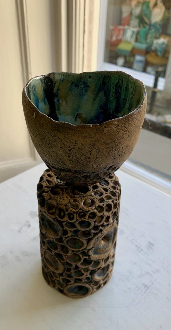 - a , Ceramic Sculpture by Catherine Carsley, measuring 19 x 8 cm (H x W) £175